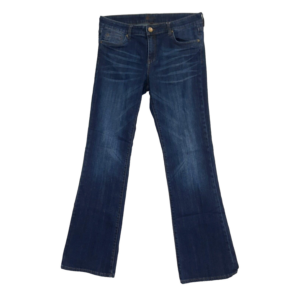 Kut From the Kloth Natalie High Rise Bootcut Jeans Sz 12 34 x 33 Dark Wash